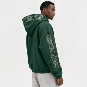 Sudadera con Capucha Extra Grande para Hombre, Diseño Artístico con Letras Personalizadas, Bordado 3D Premium, Estilo Urbano - Product Image 3