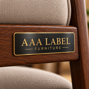 Plaque signalétique métallique pour meubles, plaque personnalisée avec logo pour canapé, armoire, chaise, marquage de marque, faible MOQ, taille personnalisée - Product Image 3