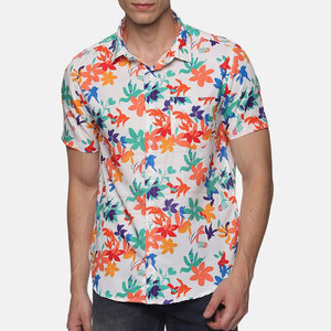 Camisas de Playa para Hombre, Duraderas, de Secado Rápido, Ecológicas, Informales, Hechas de Algodón, Transpirables, Tropicales, para Vacaciones de Verano - Product Image 1