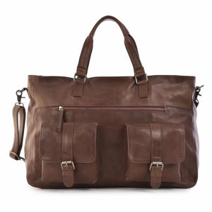 Sac à main en cuir pour homme, sacoche d'affaires pour ordinateur portable 15 pouces, sac messager en cuir véritable pour homme - Product Image 4