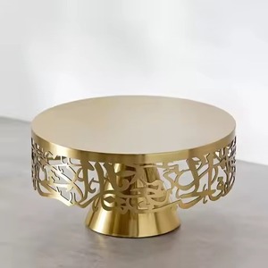 Support à gâteau élégant en métal pour réception, présentoir à desserts, support à cupcakes, vitrine de mariage durable - Product Image 6