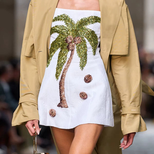 Top Corto Bohemio Hecho a Mano con Bordado de Algodón de Alta Calidad, Diseño Geométrico Deportivo para Primavera y Otoño - Product Image 1