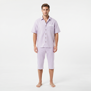 Best Quality Men's Streetwear <b>Shirt</b> and <b>Shorts</b> Set <b>Short</b> <b>Sleeve</b> <b>Button</b> <b>Up</b> Summer Casual Two Piece Clothing - Product Image 5