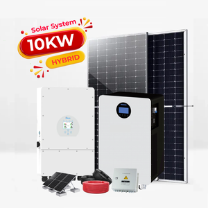 Sistema de Energía Solar Híbrido Todo en Uno <span class=keywords><strong>Deye</strong></span> de 10KW Trifásico con Inversor de 48V y Batería de Respaldo LifePO4 de 10Kwh - Product Image 1