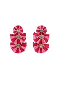Boucles d'oreilles élégantes en acier inoxydable, motif fleur émaillée colorée, forme goutte, pour femme, fabriquées en Inde - Product Image 5