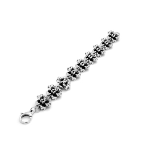 กำไลข้อมือโซ่ลายดอกไม้บาน สุดโรแมนติก เงินแท้ 925 - Product Image 1