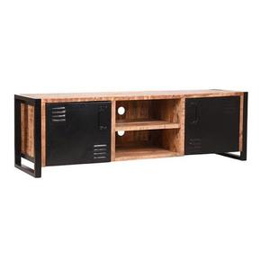 Mueble de Salón Modular de Madera Maciza Industrial, Ecológico y Duradero, con 3 Compartimentos, Estantes de Almacenamiento, Diseño Moderno - Product Image 3