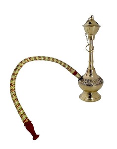 Cachimba de Metal de Lujo para Accesorios de Fumar, Vajilla para el Hogar y Hoteles, Cachimba de Color Plateado, Cachimba de Latón para Fumar - Product Image 6