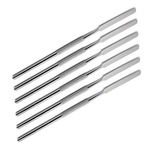 Espátulas para cemento dental, juego de 6 piezas, instrumentos de mezcla de acero inoxidable para laboratorio dental, cemento compuesto de ortodoncia, alginato y cera - Product Image 5