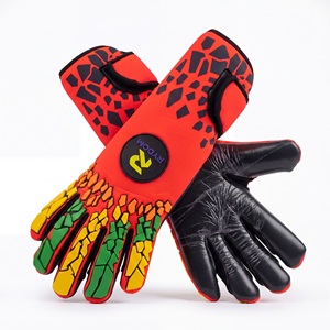 Gants de gardien de but d'entraînement professionnel Gant en cuir Geo Line avec latex pour une performance optimale lors des matches de coaching de football - Product Image 4