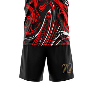 Uniforme de Fútbol Estampado de Manga Corta Unisex, Conjunto de Camiseta y Pantalones Cortos de Fútbol de Alta Calidad, Transpirable, Nueva Llegada, Gran Venta - Product Image 6