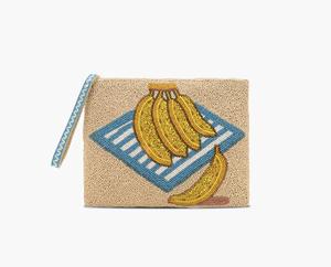 Bolso de Hombro Tipo Clutch con Cuentas, Estilo Bohemio, Diseño Indio, para Mujer, Hecho a Mano, de Lona, para Uso Diario, Viajes y Salidas Nocturnas - Product Image 2