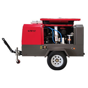 Compresor de aire industrial con motor diésel de alta durabilidad, portátil, para sitios de trabajo remotos. - Product Image 1