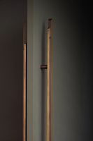 Manija de latón de lujo hecha a mano para puerta de madera, tirador de latón de diseño moderno, manija de palanca de latón macizo, manija de latón de estilo contemporáneo.