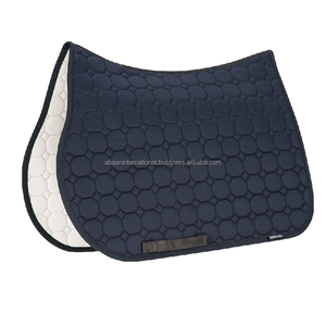 High Quality Equestrian Custom Satin Fabric English <b>Dressage</b> Saddle Pad Blue Horse Riding Pad AVailable in Wholesale Price - Product Image 6