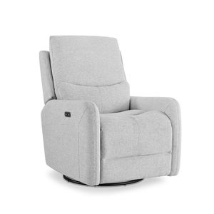 Sillón reclinable giratorio Dublin 30 en poliéster gris claro heathered - Product Image 4