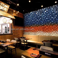 Moderne Dreidimensionale Farbige Holz-Mosaik Matte Fliesen Schlafzimmer Wohnzimmer Innenraum-Wanddekoration Brett DS MOSAIC DSW100