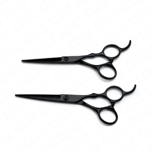 Premium Black Hair Cutting Scissors <b>Set</b> 6 Inch Stainless Steel <b>Barber</b> Shears with Sharp Tips and Custom Branding - Product Image 5