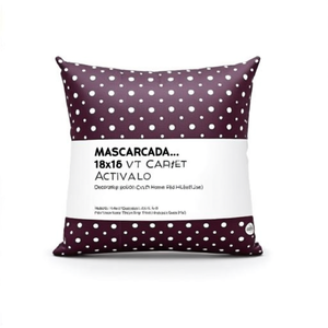 Housse de coussin en velours à pois 18x18 pour la maison et l'hôtel - Product Image 2