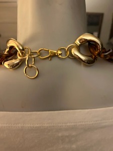 Collar de resina - Joyería artesanal de resina con diseño moderno, resina transparente clásica pulida de la India - Product Image 2