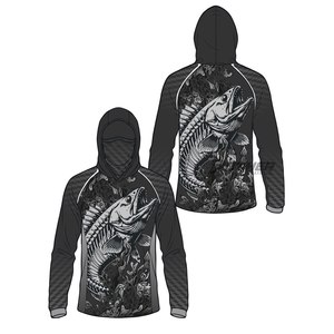 Camisa Larga de Pesca con Diseño Gráfico Personalizado, Impermeable, de Secado Rápido, Transpirable, Antibacteriana, Anti-UV 50+, Estilo Urbano - Product Image 4