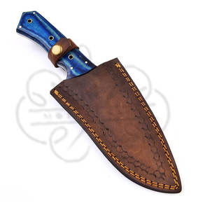Nuevo Cuchillo Bowie MORTAL SAGA de Acero de Damasco de Alta Calidad, Diseño Compacto y Duradero, para Camping, Bushcraft y Caza, en Varios Colores - Product Image 5