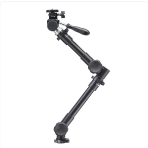Laptop Holder <b>Stand</b> <b>For</b> Car Aluminum No-drill Seat Rail 3 Way Tripod Head Quick Release 360 Rotation - Product Image 1
