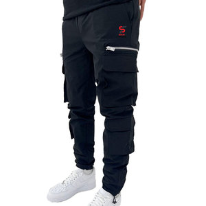 Pantalon cargo et pantalon de style moderne Solid Trader, choix quotidien, avec tissu doux et poches multiples pratiques - Product Image 1