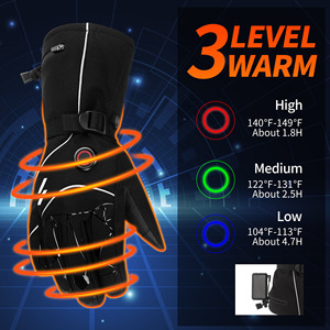 Top Trending Durable Leather <b>Ski</b> <b>Gloves</b> Waterproof Windproof Features Customizable Style Hook Loop Closure High Quality <b>Gloves</b> - Product Image 2