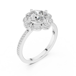 Joyas de belleza desnudas Anillo ajustable de 14K con diamante CZ para uso diario - Product Image 4
