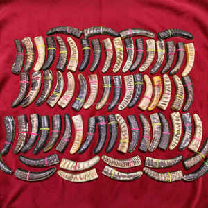 Manche de couteau en corne de bélier artisanal de luxe, matériau naturel durable pour couteaux gauchers à prix abordable - Product Image 5