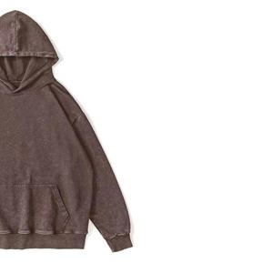 Sudadera con Capucha Personalizada para Hombre, 420GSM, Algodón French Terry, Estilo Vintage, Lavado Ácido, Desgastada, Estilo Urbano Hip-Hop, Gruesa, Lisa, para Invierno - Product Image 4