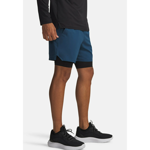Men's Black Solid Quick Dry Elastic Waist Bermuda Shorts <b>Mid</b> Rise Casual Sport Short - Product Image 4