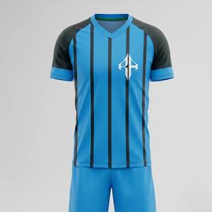 Uniforme de Fútbol Personalizado de Primera Calidad, Transpirable, Cuello en V, 100% Poliéster, Manga Corta, con Logotipo Personalizado para Hombre, por RIVIAN ATLANTIC - Product Image 1