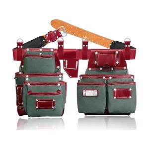 Find similar icon Custom OEM Service Latest Design Reusable Leather Tool Belt Customized Logo Genuine Leather Tool Bag - Product Image 5