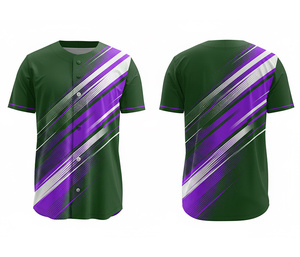 Camiseta de Béisbol Personalizada, Proveedor de Ropa Deportiva OEM, Camiseta con Logotipo y Números Personalizados |   Base de Poliéster Transpirable - Product Image 4