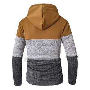 เสื้อฮู้ดผู้ชาย INDEX แบบสวมหัว ดีไซน์สีตัดต่อ ทรงปกติ สวมใส่สบายๆ สำหรับฤดูใบไม้ร่วง พร้อมกระเป๋าโลโก้ด้านหน้า - Product Image 2