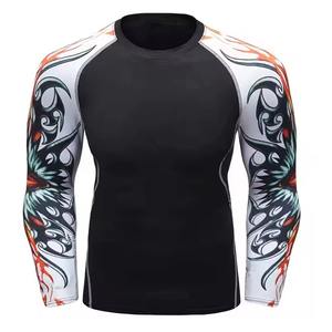 Rash Guards para Jiu Jitsu, Kimono Deportivo Personalizado, Nuevo Rash Guard de Jiu Jitsu BJJ, Rash Guard de Compresión de Manga Larga para Hombre, BJJ No-Gi MMA - Product Image 1