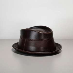 Sombreros de Vaquero de Cuero 100% Color Negro, Sombreros y Gorras de Cuero a la Moda, Precio al por Mayor, Calidad Premium - Product Image 3