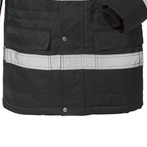 Hi Visibility <b>Reflective</b> Polyester Work <b>Jacket</b> <b>Men</b> with Safety Stripes - Product Image 5