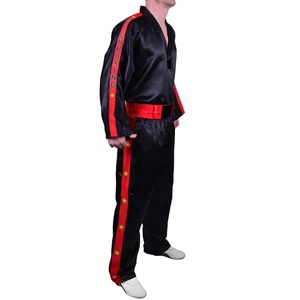Conjunto de Uniforme de Kickboxing Unisex de Algodón Personalizado, Ropa de Entrenamiento de Artes Marciales con Relieve, Secado Rápido, Transpirable, Fabricante de Equipos, OEM, ODM - Product Image 4