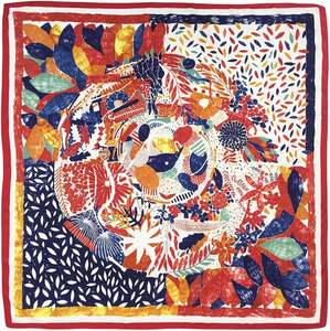 Pañuelo de Seda Satinada Suave para Mujer, Pañuelo Cuadrado de Moda para la Cabeza, Pañuelo para el Cabello, Pañuelo para el Cuello, Elegante Pañuelo Estampado de Diseñador para Damas - Product Image 3