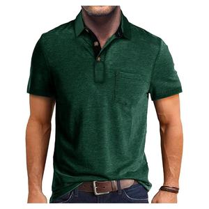 Polos para hombre, Polo para hombre, 100% algodón, polos para hombre, tela alta, logotipo personalizado, estampado bordado - Product Image 3
