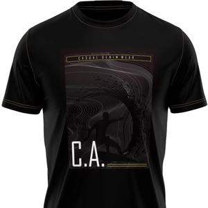 Venta al por mayor 100% algodón de punto personalizado Jersey de alta calidad de los hombres casuales serigrafía camisetas impresas bajo MOQ 160 gramos para los hombres - Product Image 4