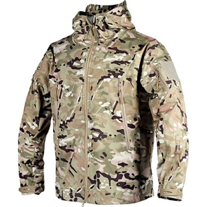 Chaqueta de Forro Polar con Logotipo Frontal, Estilo Piel de Tiburón, para Invierno, con Capucha, Impermeable, Cortavientos, Camuflaje, para Caza Táctica, Venta al Por Mayor - Product Image 6