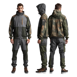 Survêtement coupe-vent de luxe pour homme en titane Explorer avec broderie utilitaire haut de gamme et design léger pour les activités de plein air - Product Image 4