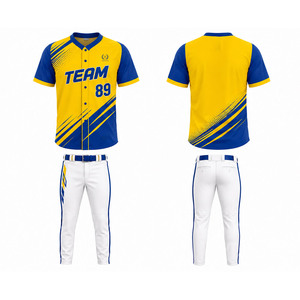 Uniforme de Béisbol Personalizado de Alta Calidad, Jersey de Poliéster con Transferencia Térmica Transpirable, Pantalones a Juego para Clubes, Escuelas y Equipos Deportivos - Product Image 5