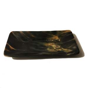 Bandeja de cuerno de búfalo natural hecha a mano de alta calidad con acabado pulido natural para decoración de mesa a precio de mayorista. - Product Image 2