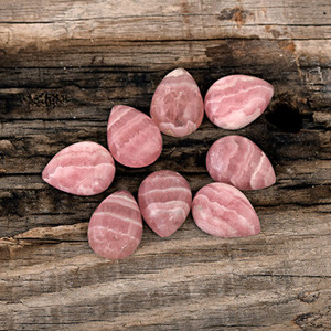 Cabochon en rhodochrosite rose 100 % naturelle, fait main, en forme de poire, pierre précieuse lâche personnalisée pour la fabrication de bijoux, idéal pour les tenues de soirée féminines - Product Image 2