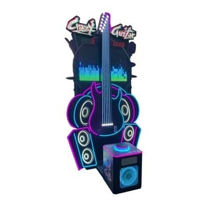 เครื่องเกมตีกีตาร์ Hammer Crazy แบบหยอดเหรียญ ภาษาอังกฤษ 1 ผู้เล่น รับน้ำหนักได้ 125 กก. อุปกรณ์อาร์เคดสำหรับท้าทายการตี พร้อมระบบให้คะแนนและตั๋ว - Product Image 2